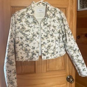 Boutique crop denim jacket